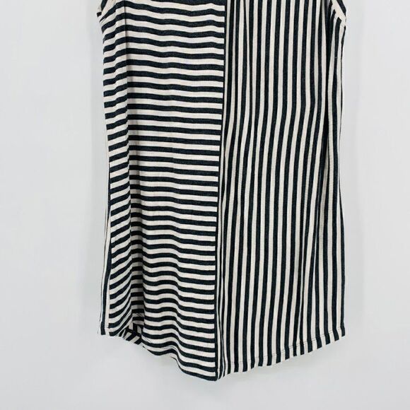 Cabi Size Small Charcoal Gray Striped Sleeveless London Tank Top Jersey Knit - Picture 11 of 11